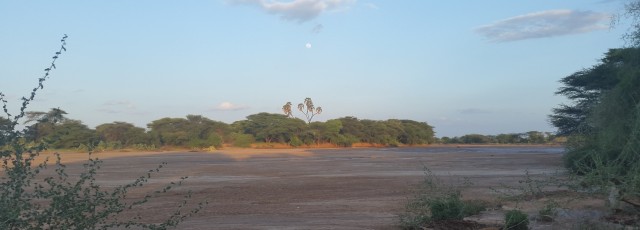 The dry river bed of River Merile